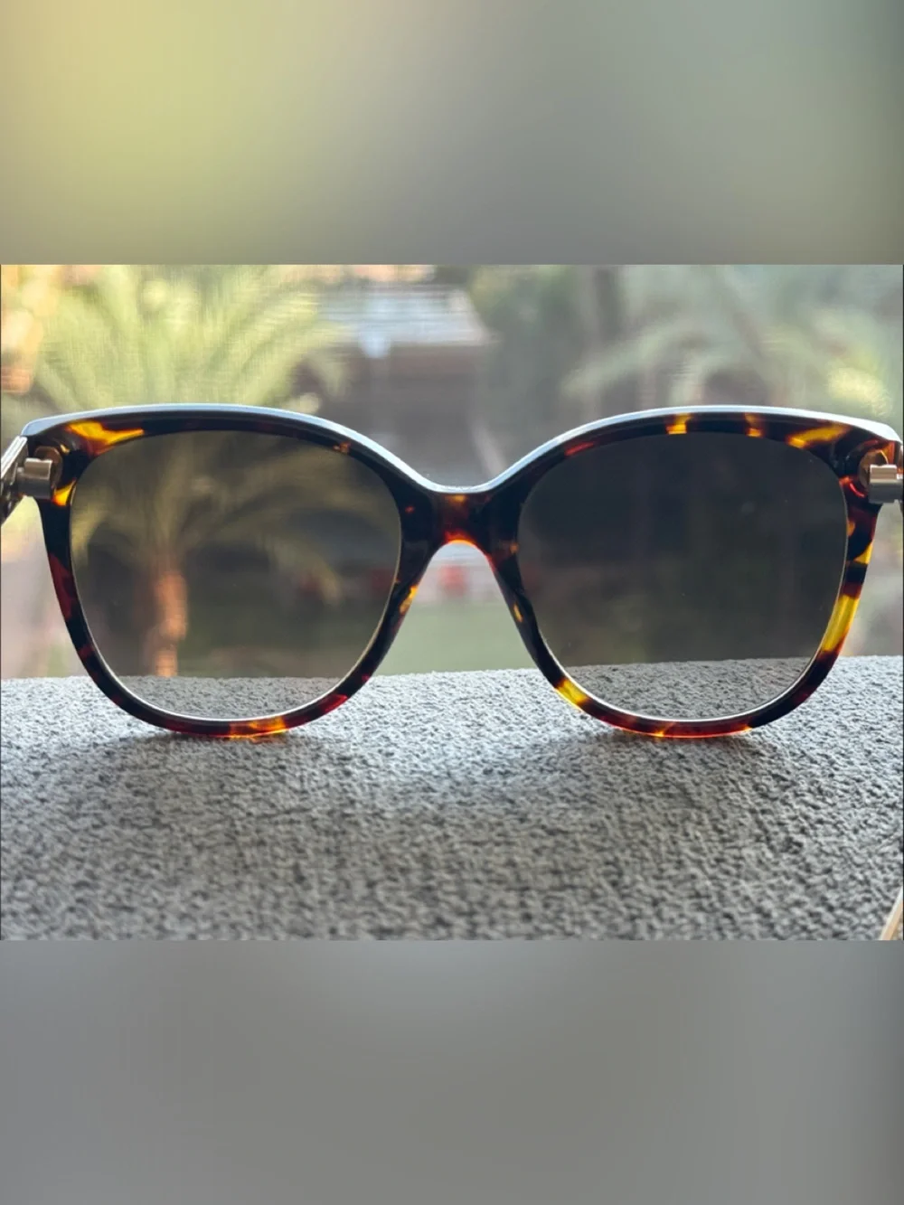 Christian Dior Women's Diorama 3/S TGY/HA Havana/Silver/Gold Sunglasses 56mm
